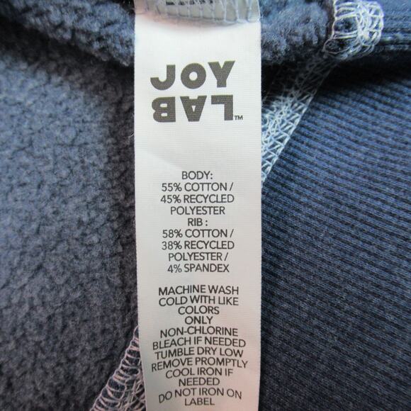 Joy Lab Sweatshirt Womens S Blue White Tie Dye Long Sleeve Boho Hippie Beachy - Picture 9 of 10